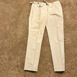 Suitsupply Khaki Cotton Cashmere Dress Pants Size 34